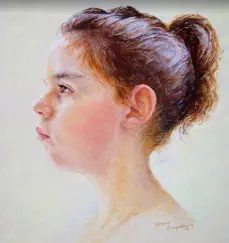 Sarah - Pastel sec - MARICOUQ - Marie Claire COUQUEBERG - Artiste pastelliste