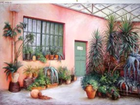 Jardin d'hiver - pastel sec Marie Claire COUQUEBERG - MARICOUQ